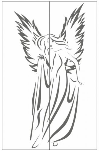 Пескоструйный рисунок Ангелы Феи 62